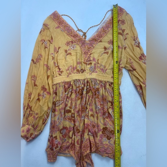 Spell & The Gypsy Bohemian Floral Romper Dress. Size Small - Picture 5 of 10